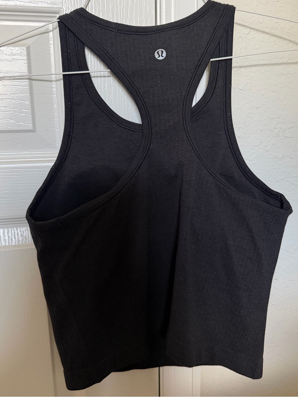 lululemon athletica Black Racerback Crop Tank